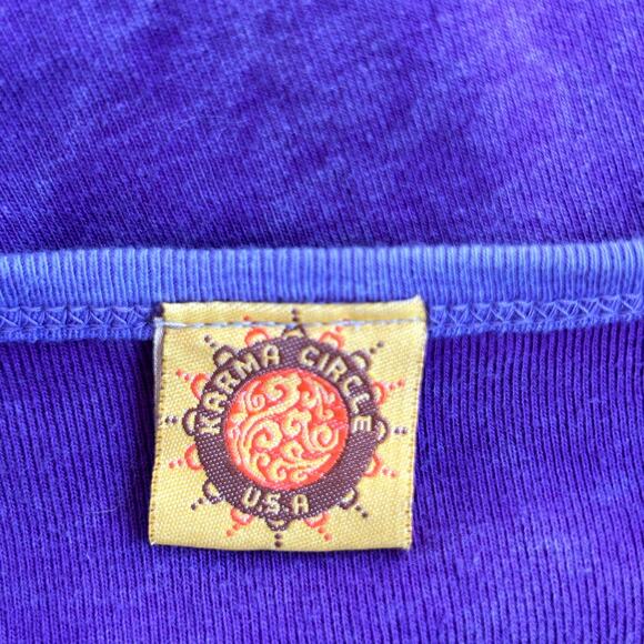 Karma Circle Tank Dress Medium Boho Patchwork Embroidery Hippie Festival Stretch - Picture 13 of 14